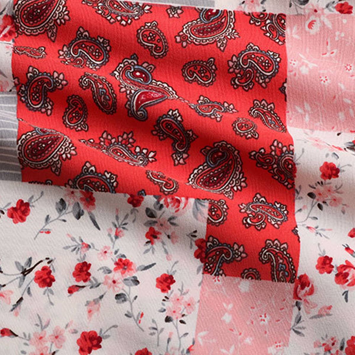 LOOSE FASHION PRINT IRREGULAR SKIRT