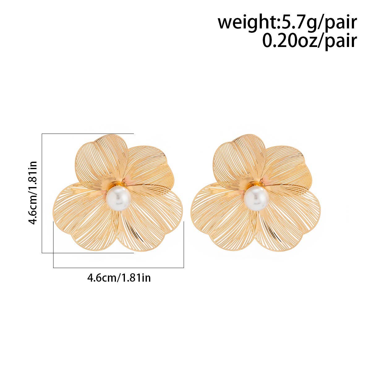 SWEET AND COOL 3D GINKGO LEAF AND FLOWER EARRINGS