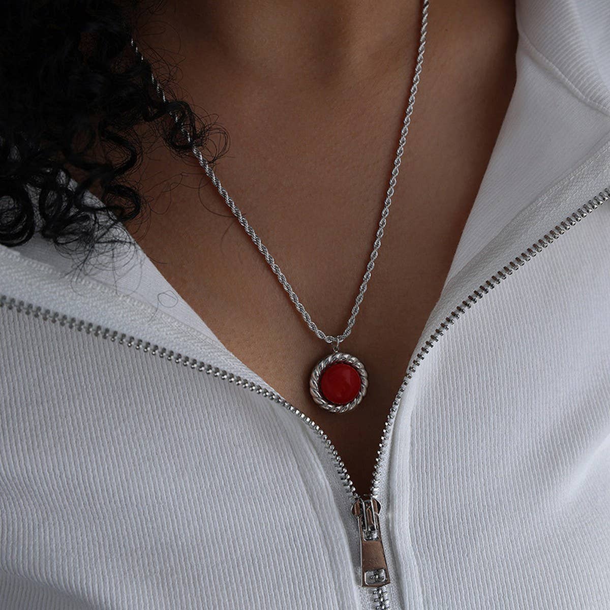 TURQUOISE VINTAGE PENDANT EARRINGS NECKLACE