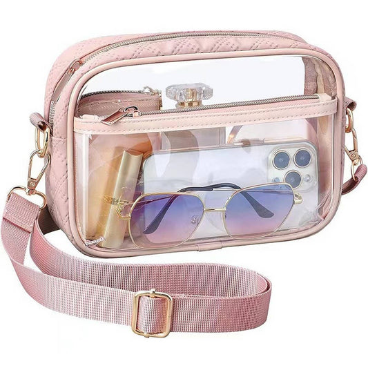 TRANSPARENT WAIST BAG DETACHABLE CROSSBODY BAG_CWAB1310