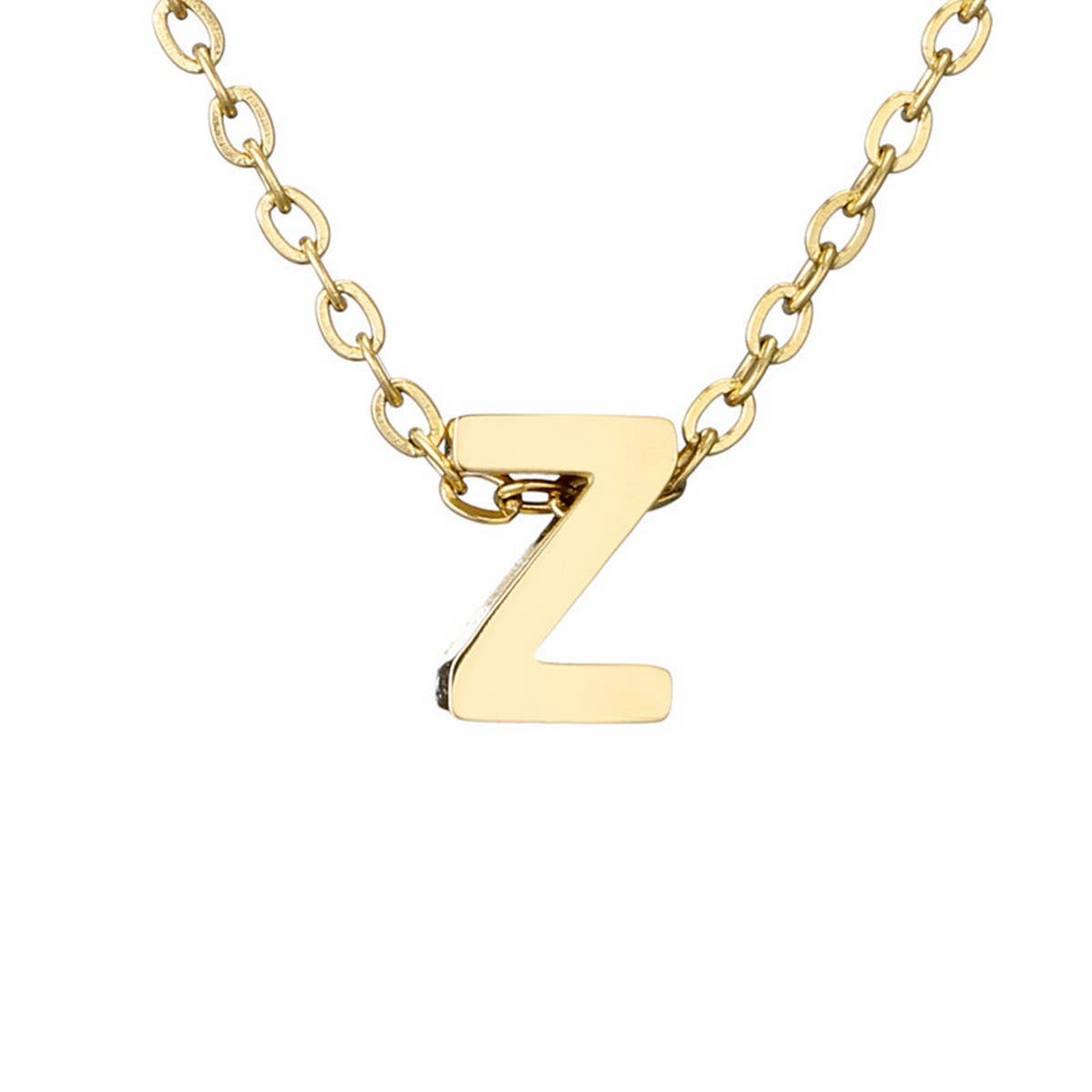 NEW CREATIVE STAINLESS STEEL GOLD LETTER NECKLACE