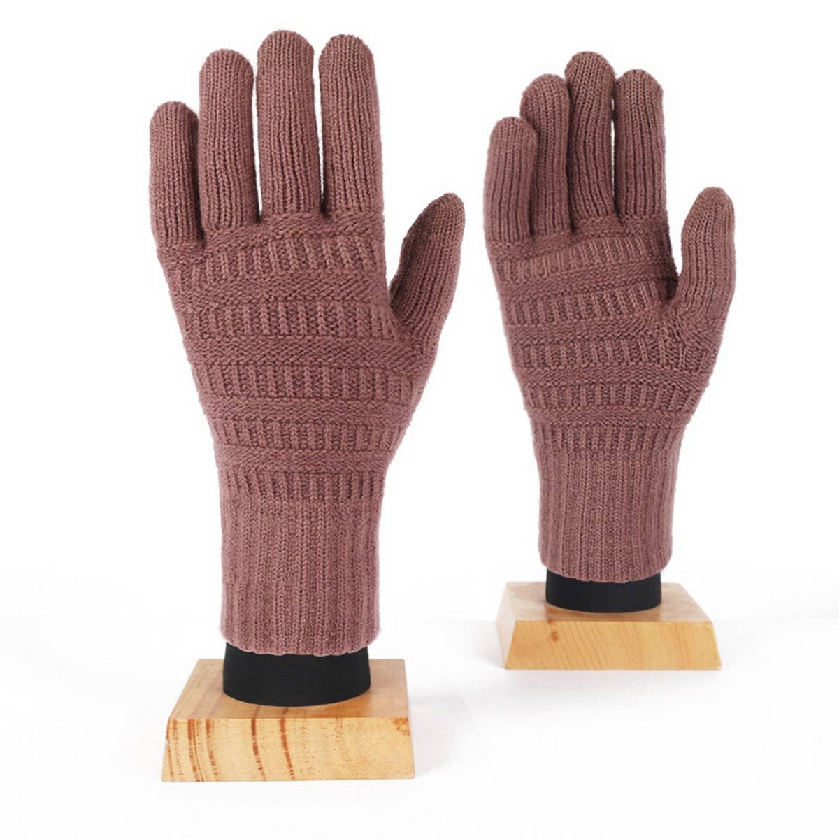 WINTER JACQUARD BRUSHED KNIT TOUCHSCREEN GLOVES_CWAG0401