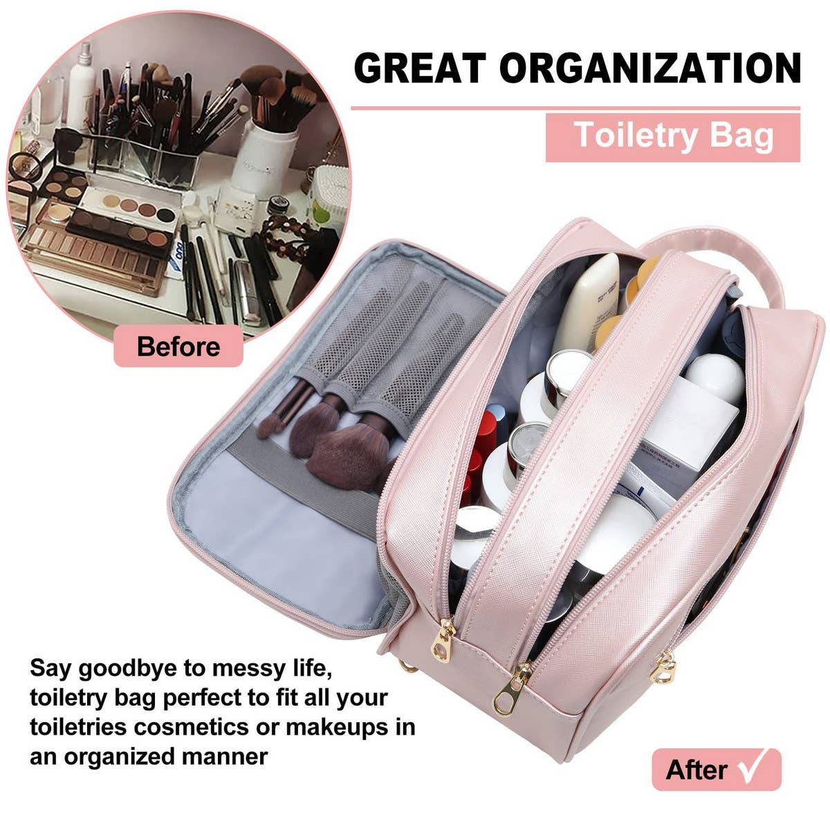 PORTABLE COSMETIC BAG WATERPROOF TOILETRY BAG_CWAB2354