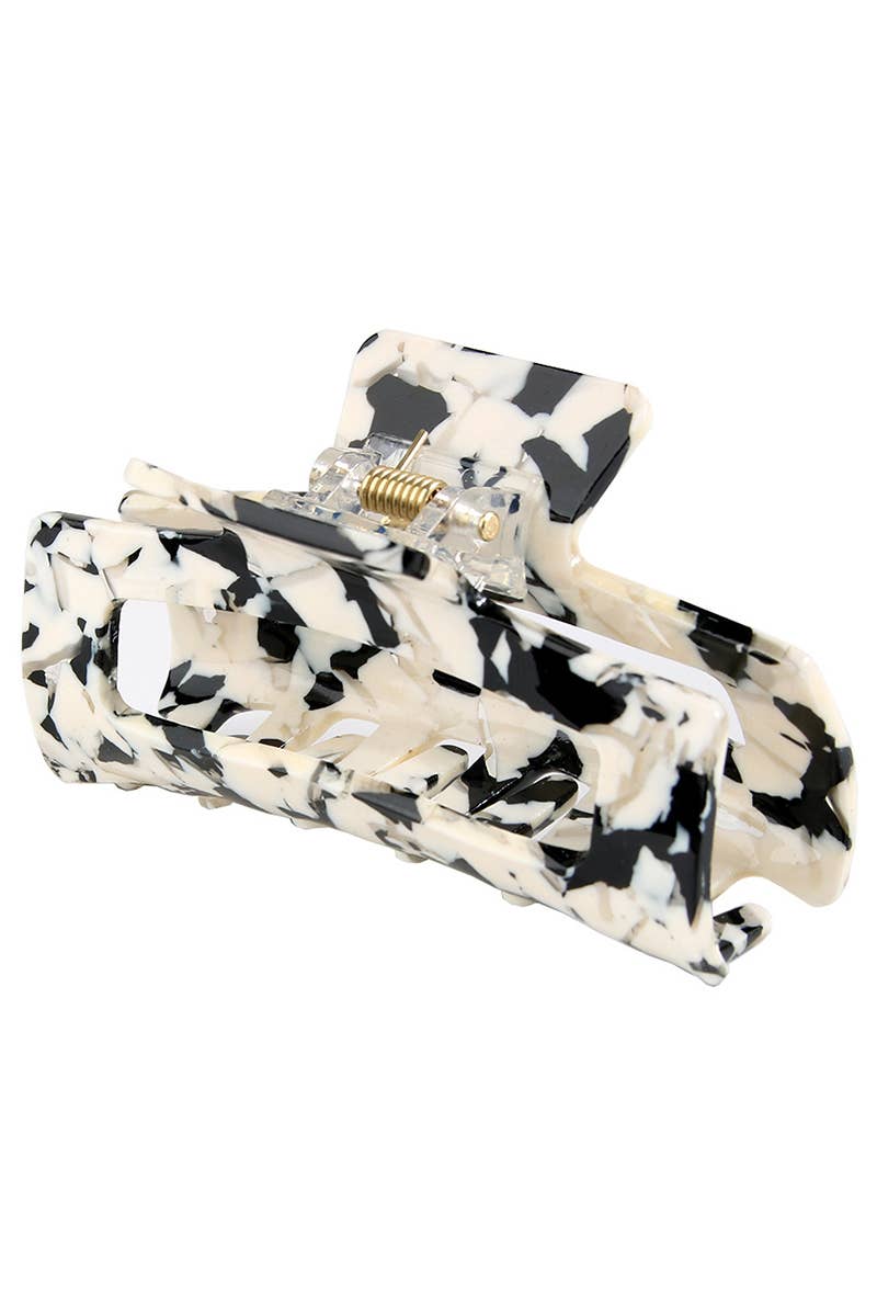 3.22" Tortoise Shell Flat Women's Hair Claw Clip_CWAHA0099