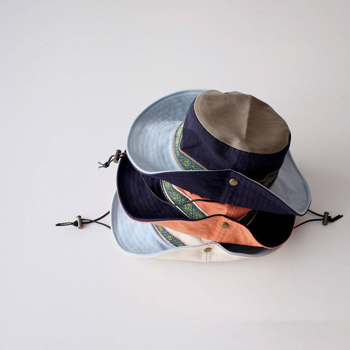 CHILDREN'S STYLISH CAMPING BIG BRIM BUCKET HAT_CWAH2873