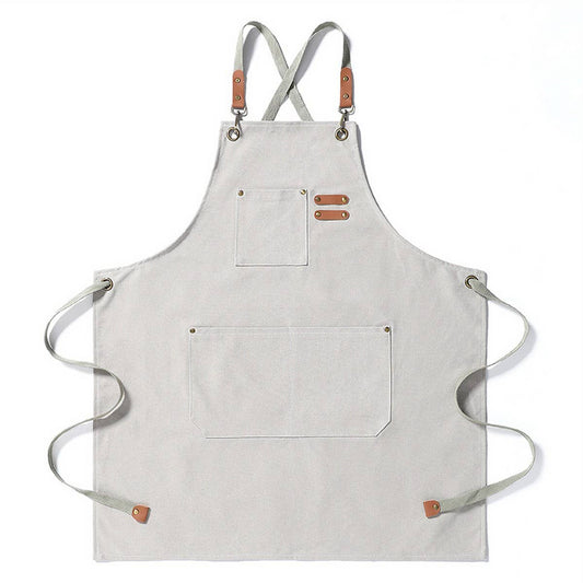 CWMM1827_Canvas Household Apron Multi-Functional Work Apron