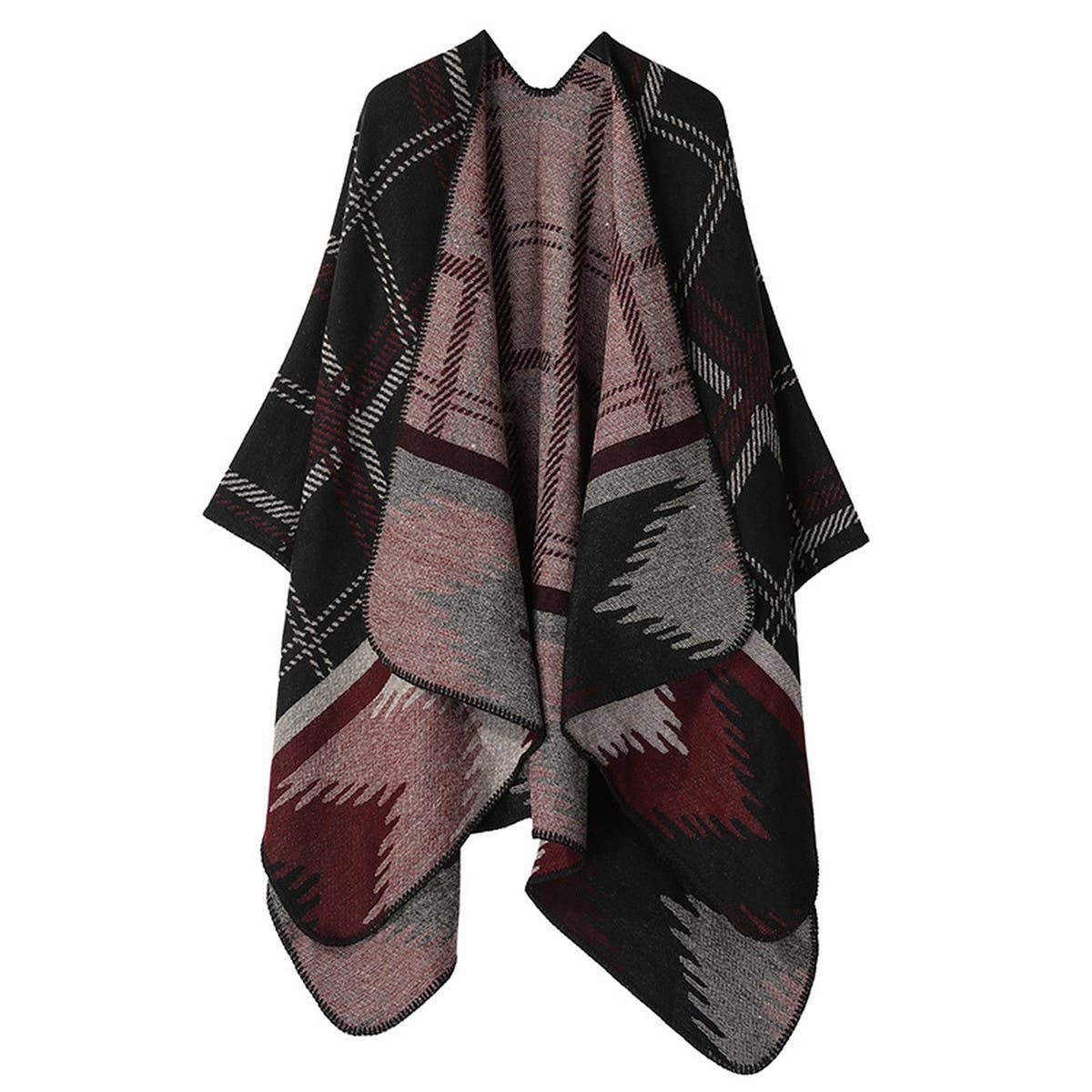 SHAWL FASHION ALL-MATCH THICK BLANKET CAPE CLOAK