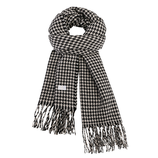 New Houndstooth Faux Cashmere Scarf for Women