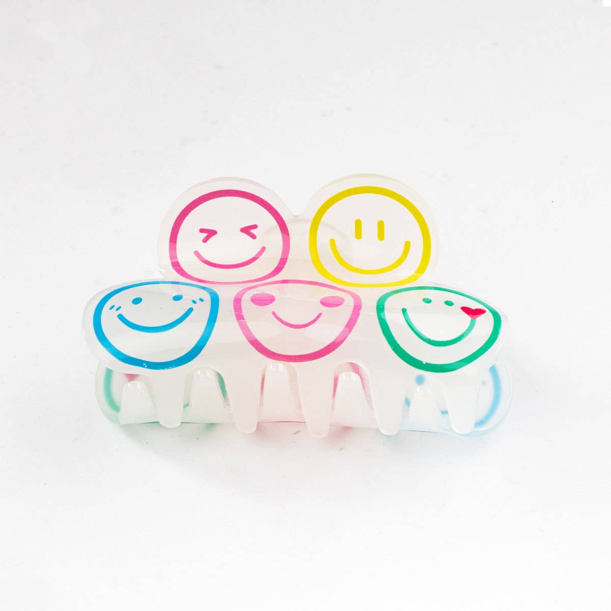 Cartoon Smiley Hair Claw - Cute Back Head Clip_CWAHA0279