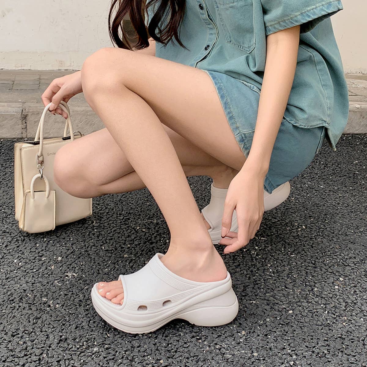 WOMEN SOFT SOLE WEDGE HEEL SANDALS