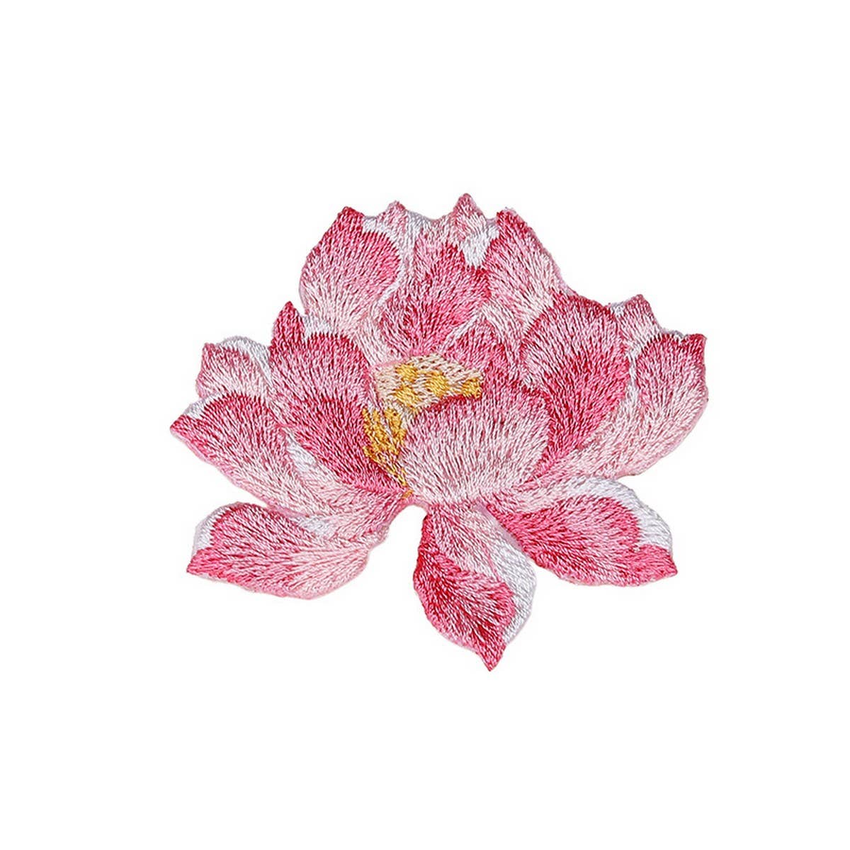 Lotus Flower Embroidered Patch for Stain Repair