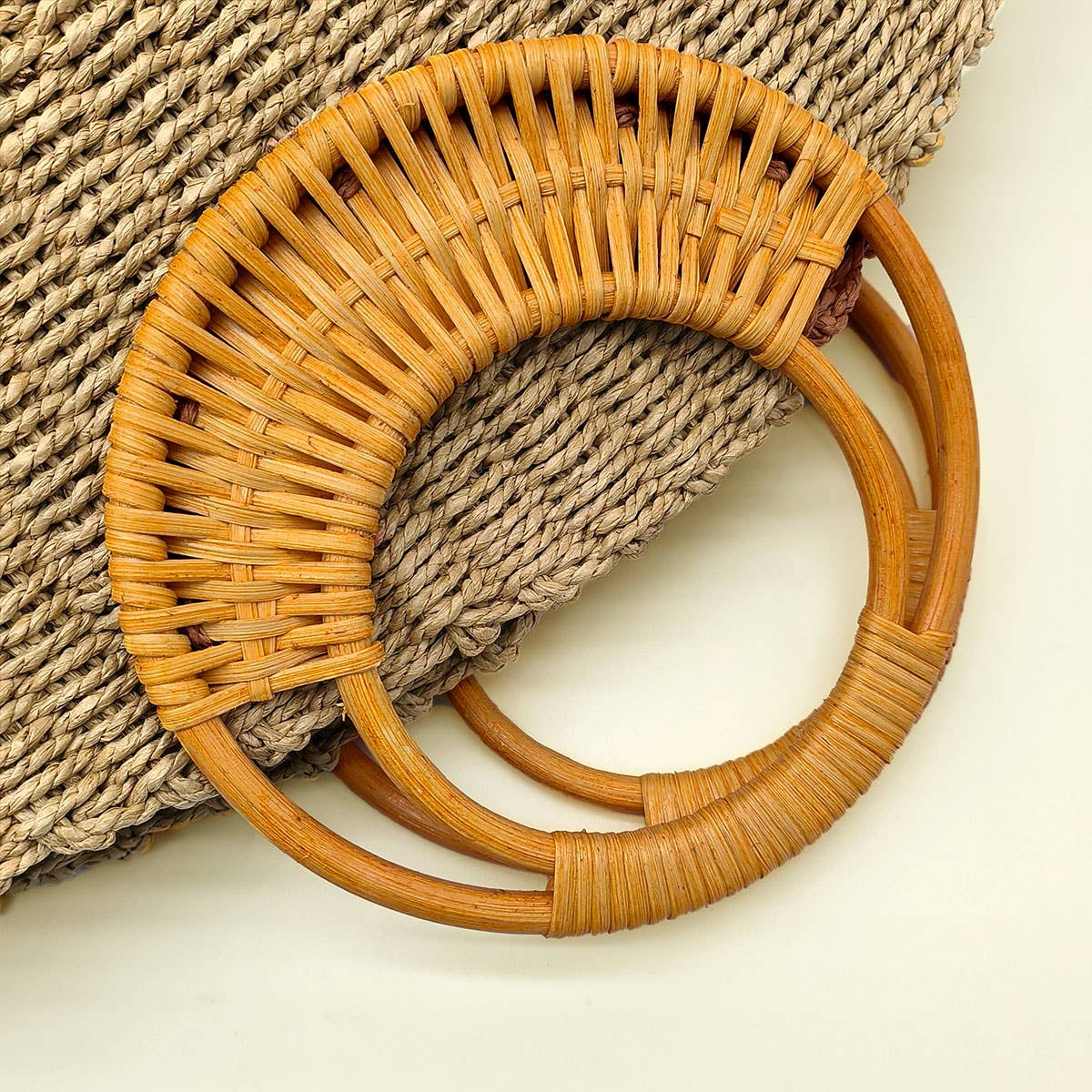SUMMER BEACH SEA STRAW RATTAN TOTE CLUTCH BAGS_CWAB0814