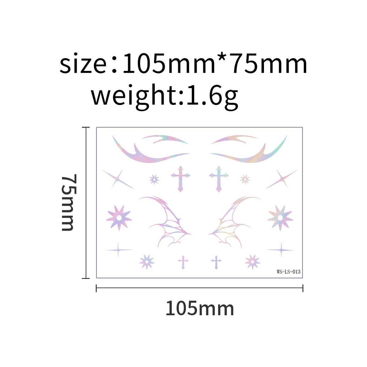 Holographic Eyeliner Tattoos ? Butterfly Makeup