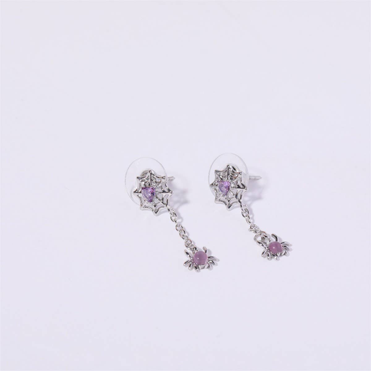 Halloween Devil Spider Witch Bat Heart Earrings