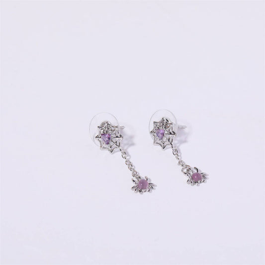 Halloween Devil Spider Witch Bat Heart Earrings