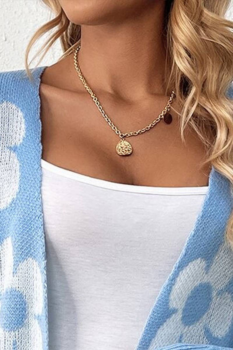 CWOCAL0755_MID-LENGTH CONTRASTING FLORAL KNITTED CARDIGAN