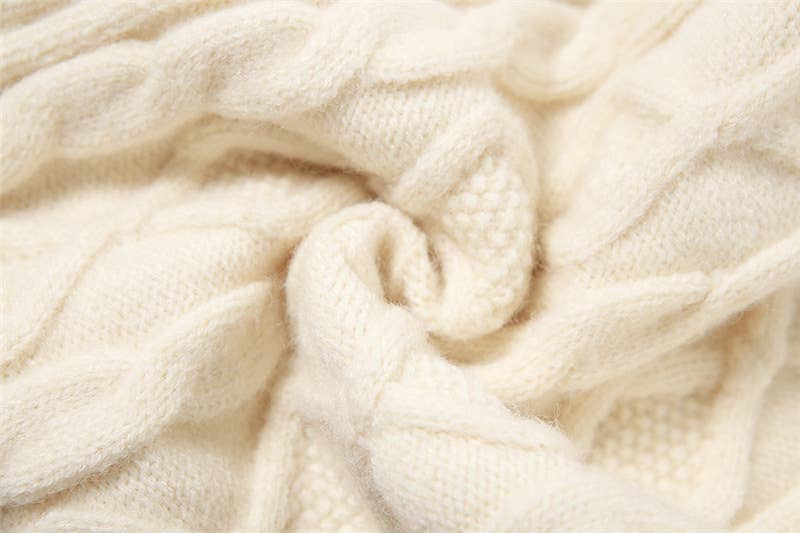 LONG-SLEEVED BACKPACK-BARE HIP KNIT DRESS