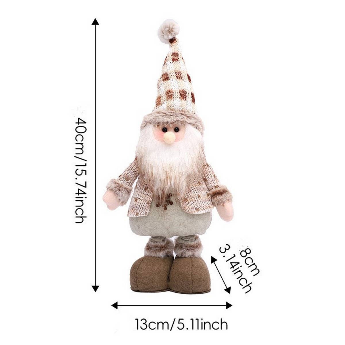 CWMM1739_Christmas Decorations Knitted Retractable Doll
