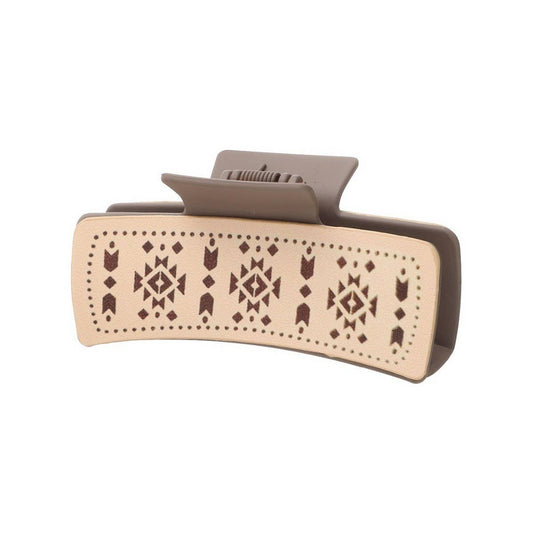 WESTERN STYLE MINIMALIST LEATHER HAIR CALW CLIP_CWAHA0605