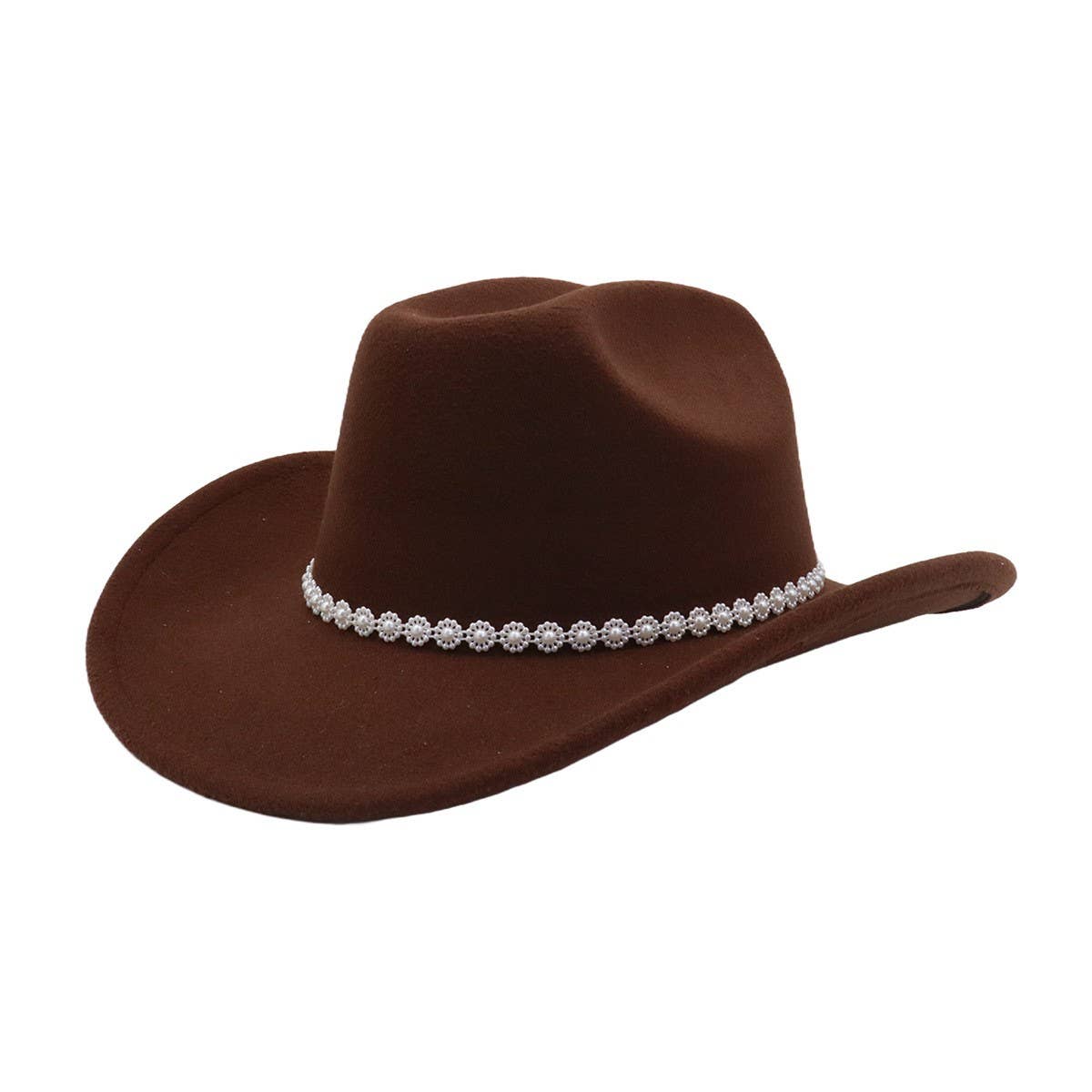 New Wool Fedora Cowboy Hat Western Ethnic Style_CWAH04455