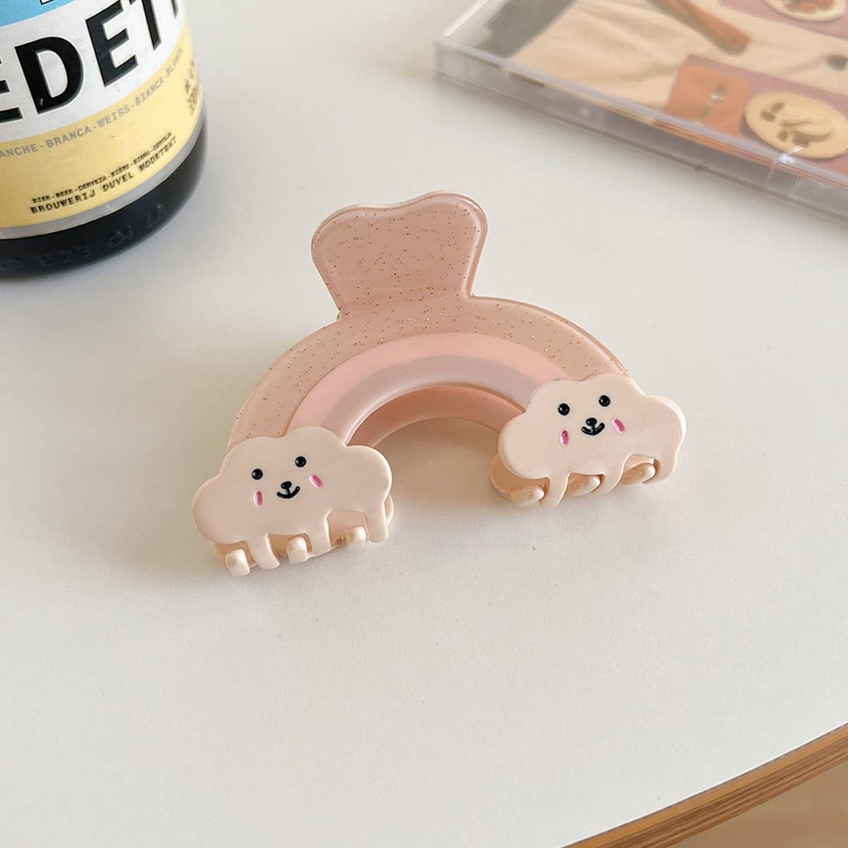 Rainbow Cloud Hair Claw,Colorful Acetate Back Clip_CWAHA6008