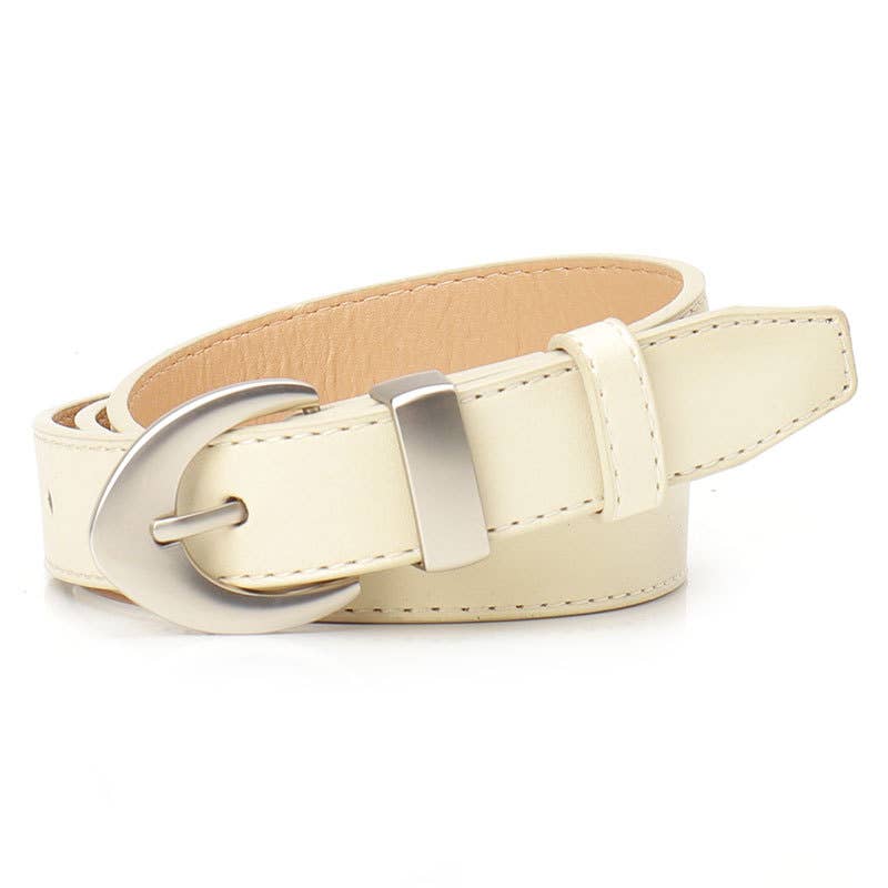 Simple and fashionable leopard print PU belt