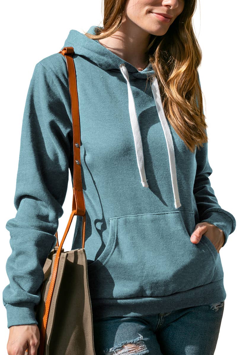 AWOHOL193_Basic Lightweight Pullover Hoodie