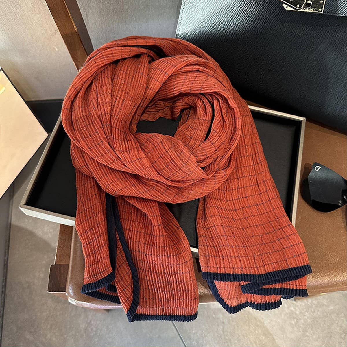 CASUAL THICK WARM PLAID SCARF_CWASC1414