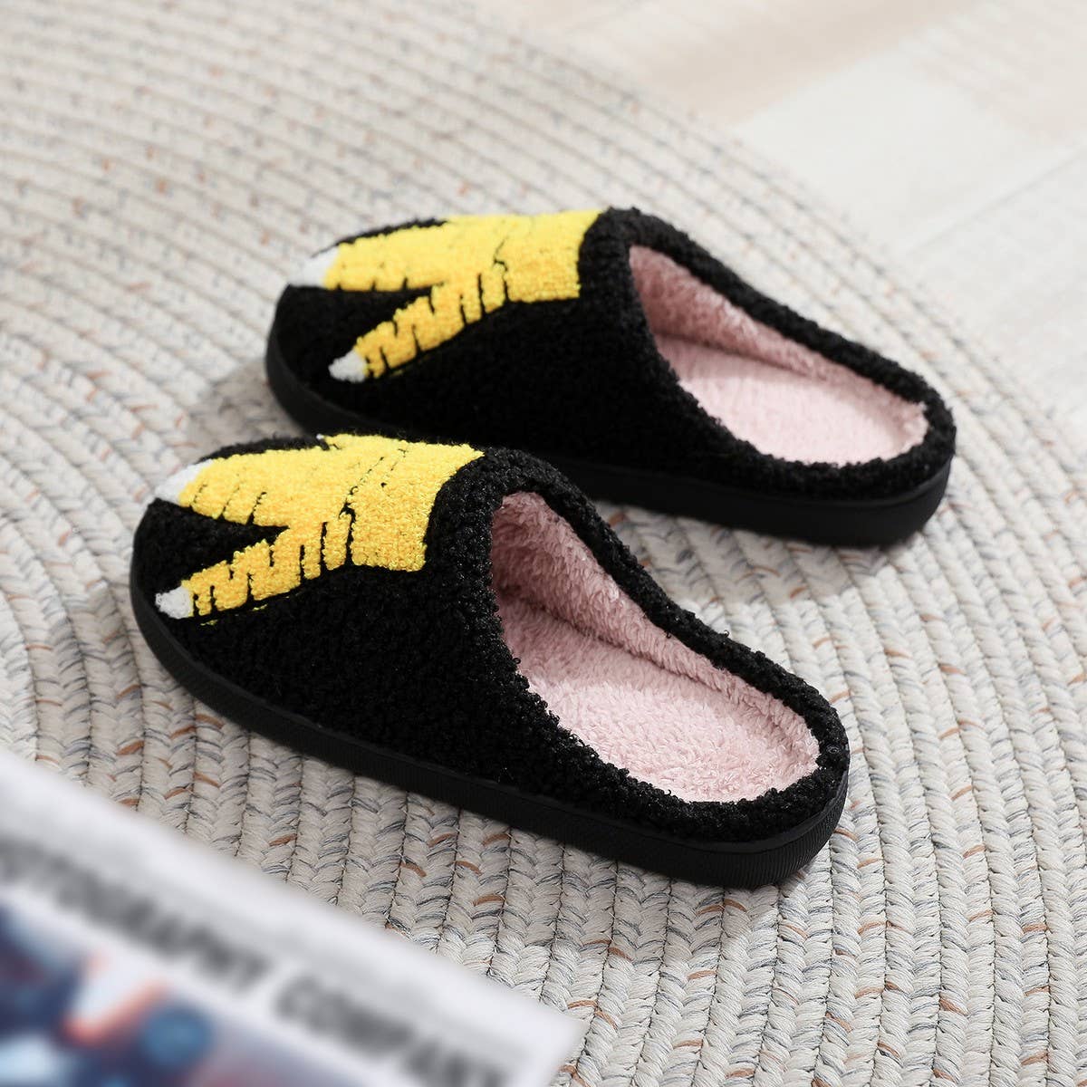 FUNNY CREATIVE OSTRICH SCRATCHING COTTON SLIPPERS