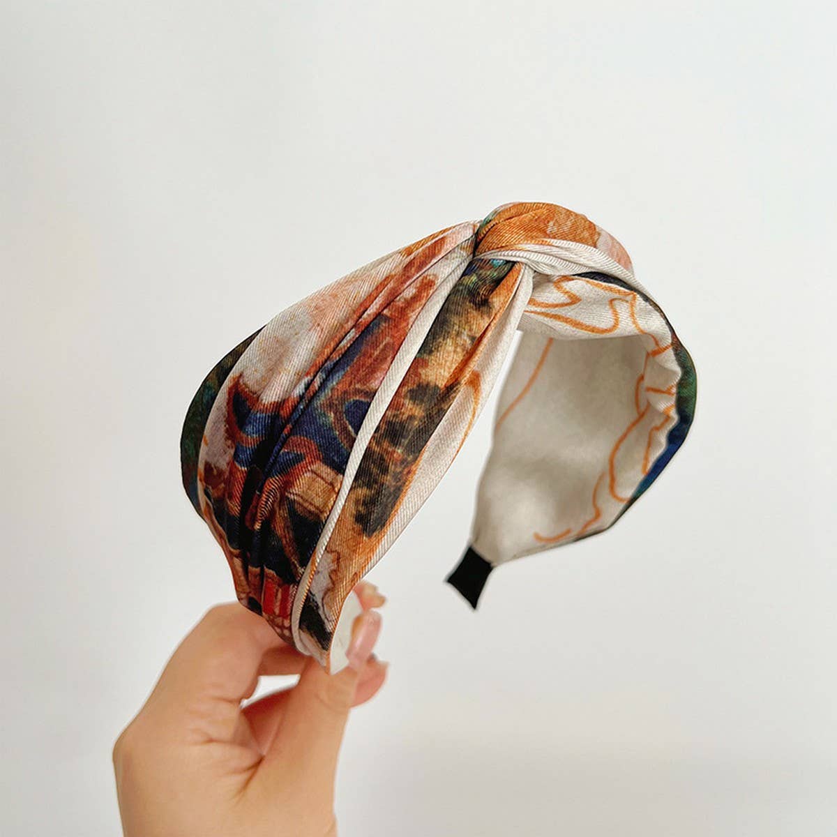 RETRO OIL PAINTING WIDE BORDER VERSATILE HEADBANDS_CWAHA1150