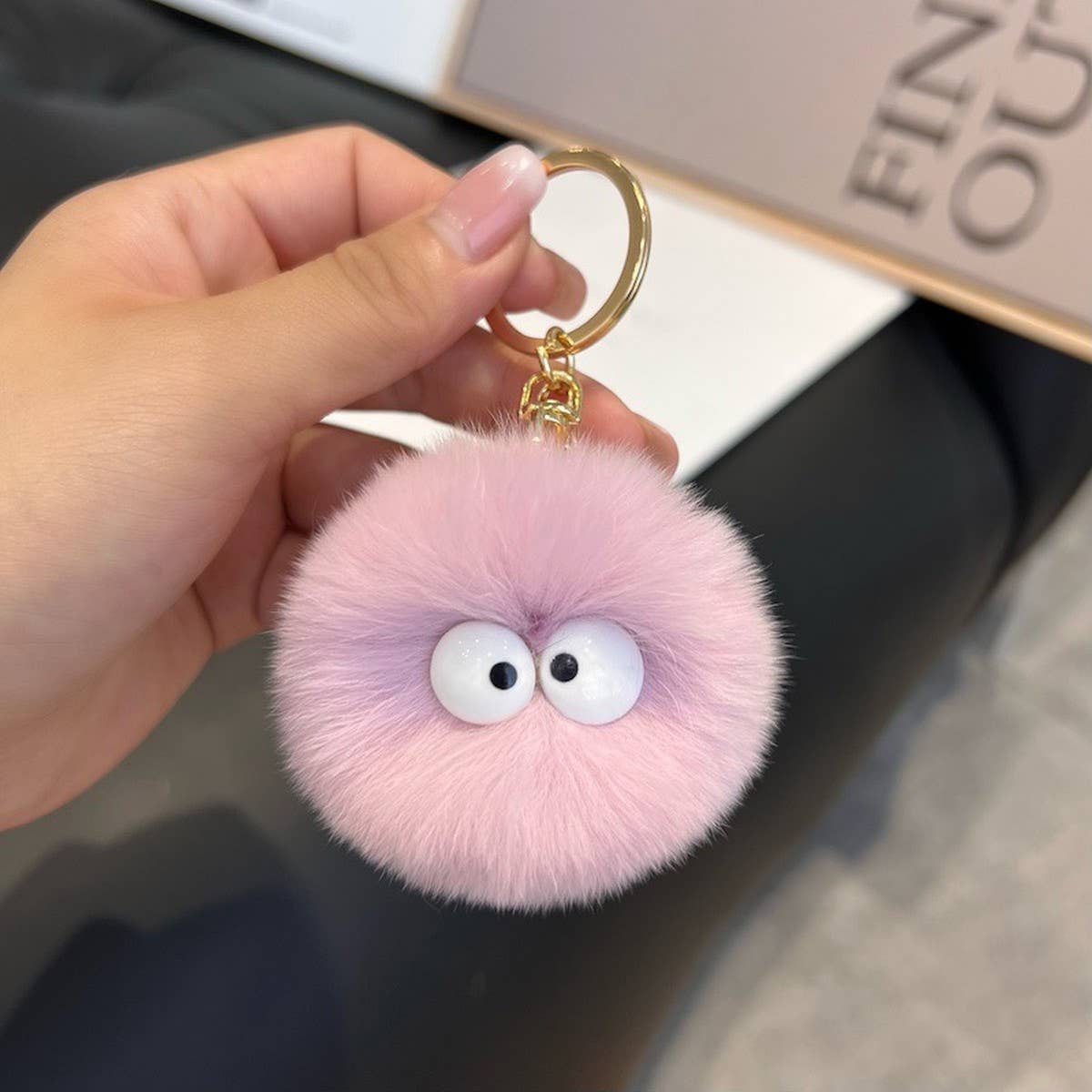CUTE LITTLE FUR BALL CAR KEYCHAIN BAG PENDANT GIFT