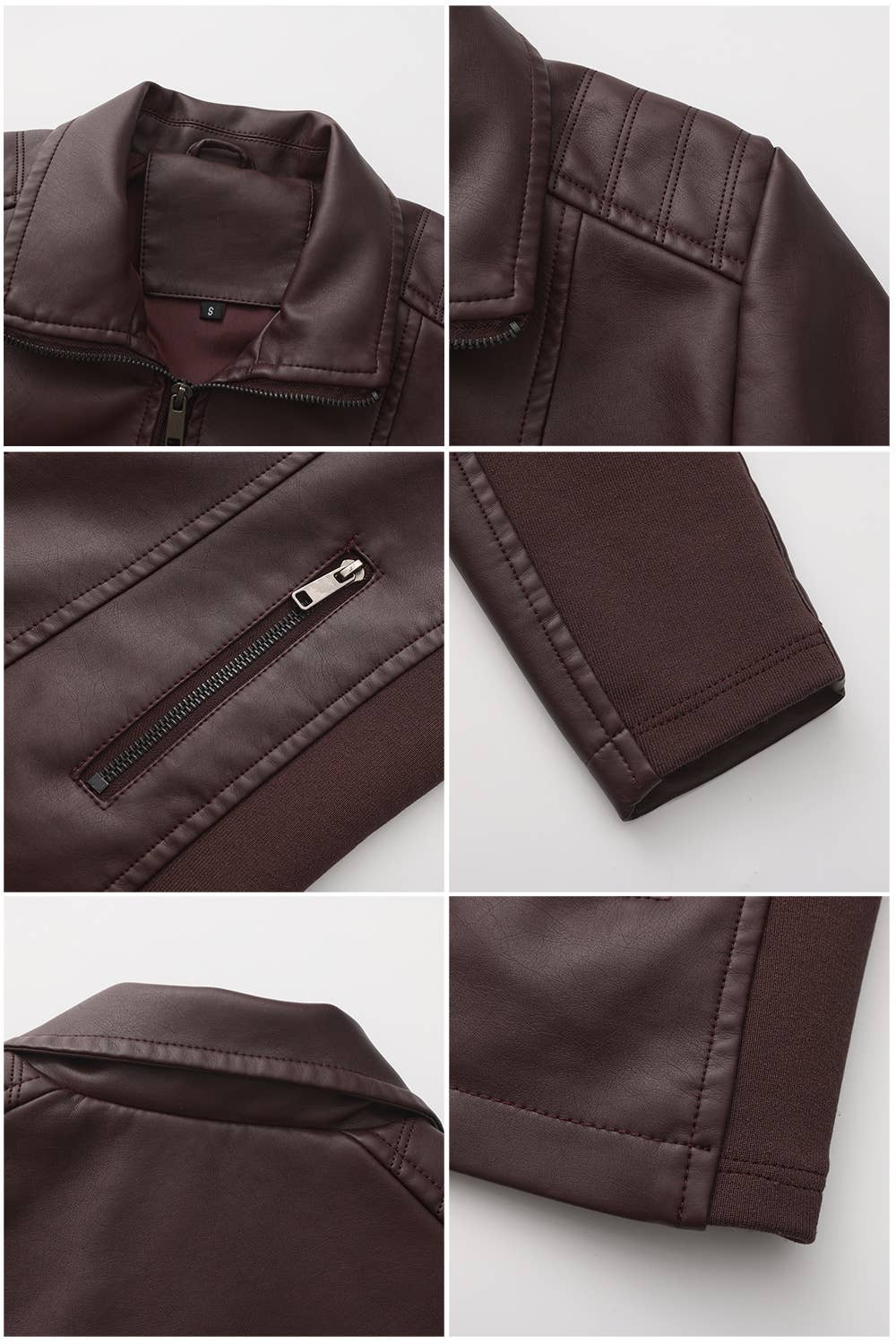 Short jacket knitted patchwork stretch coat