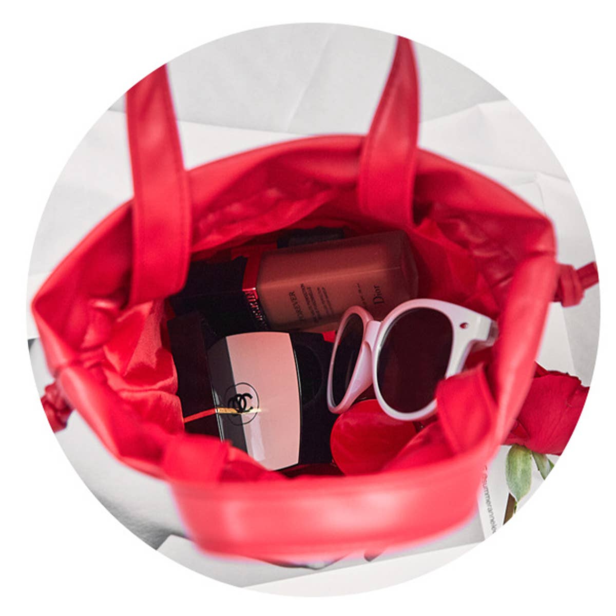 BUNDLE POCKET DRAWSTRING MAKEUP BAG_CWAB1457