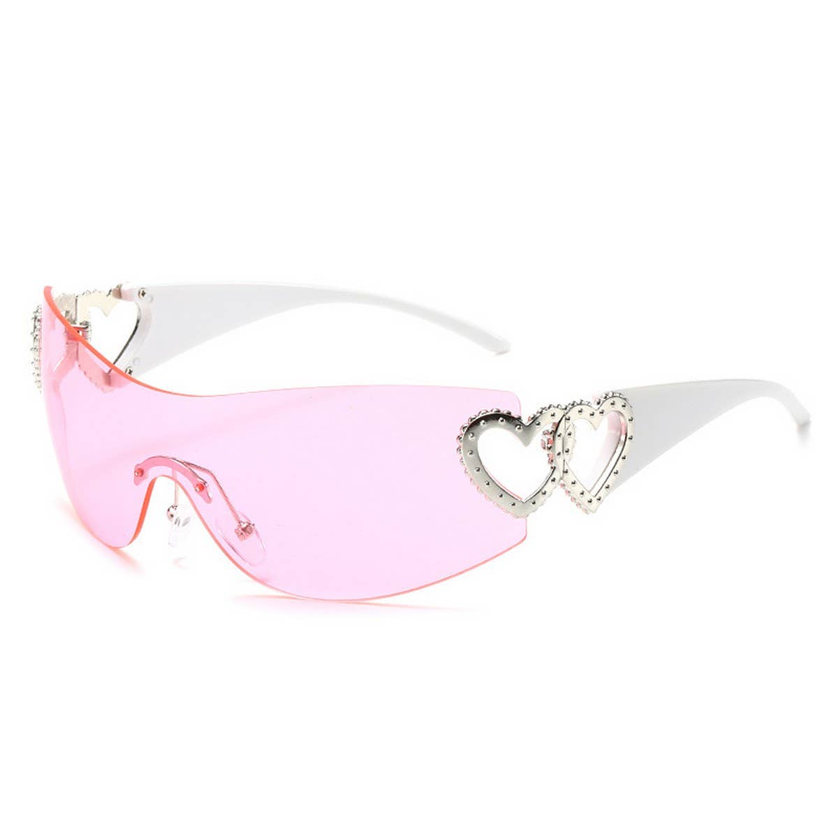 Y2K STYLE FRAMELESS ONE-PIECE HEART SUNGLASSES_CWASG0266