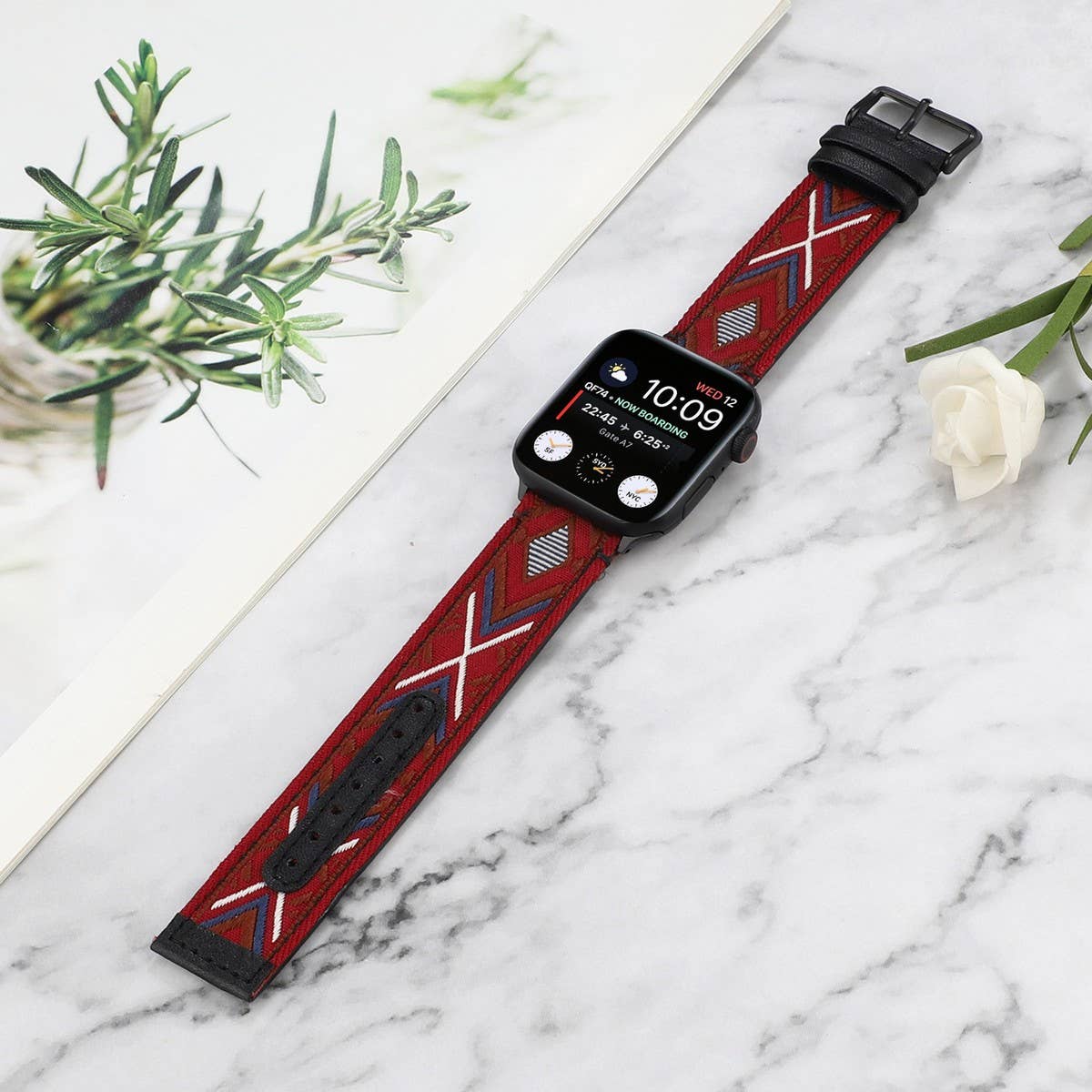 APPLE WATCH/IWATCH9 ETHNIC STYLE LEATHER STRAP_CWWW0059