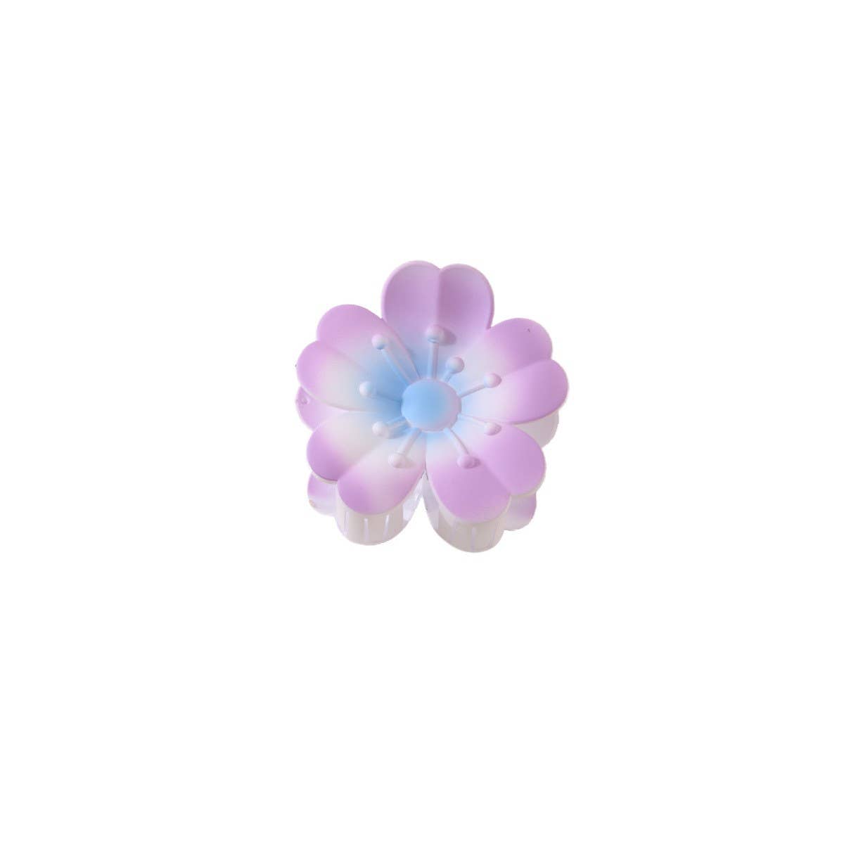 Flower Gradient Heart Petal Hair Claw Clips