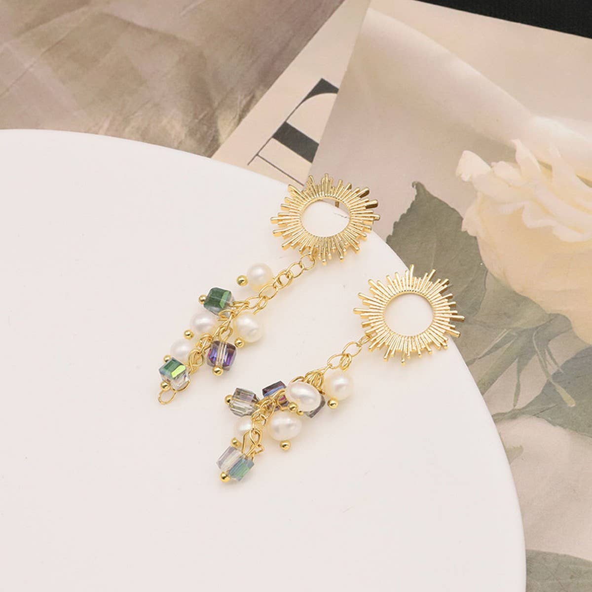 PREMIUM VINTAGE NATURAL FRESHWATER PEARL EARRINGS_CWAJE3803