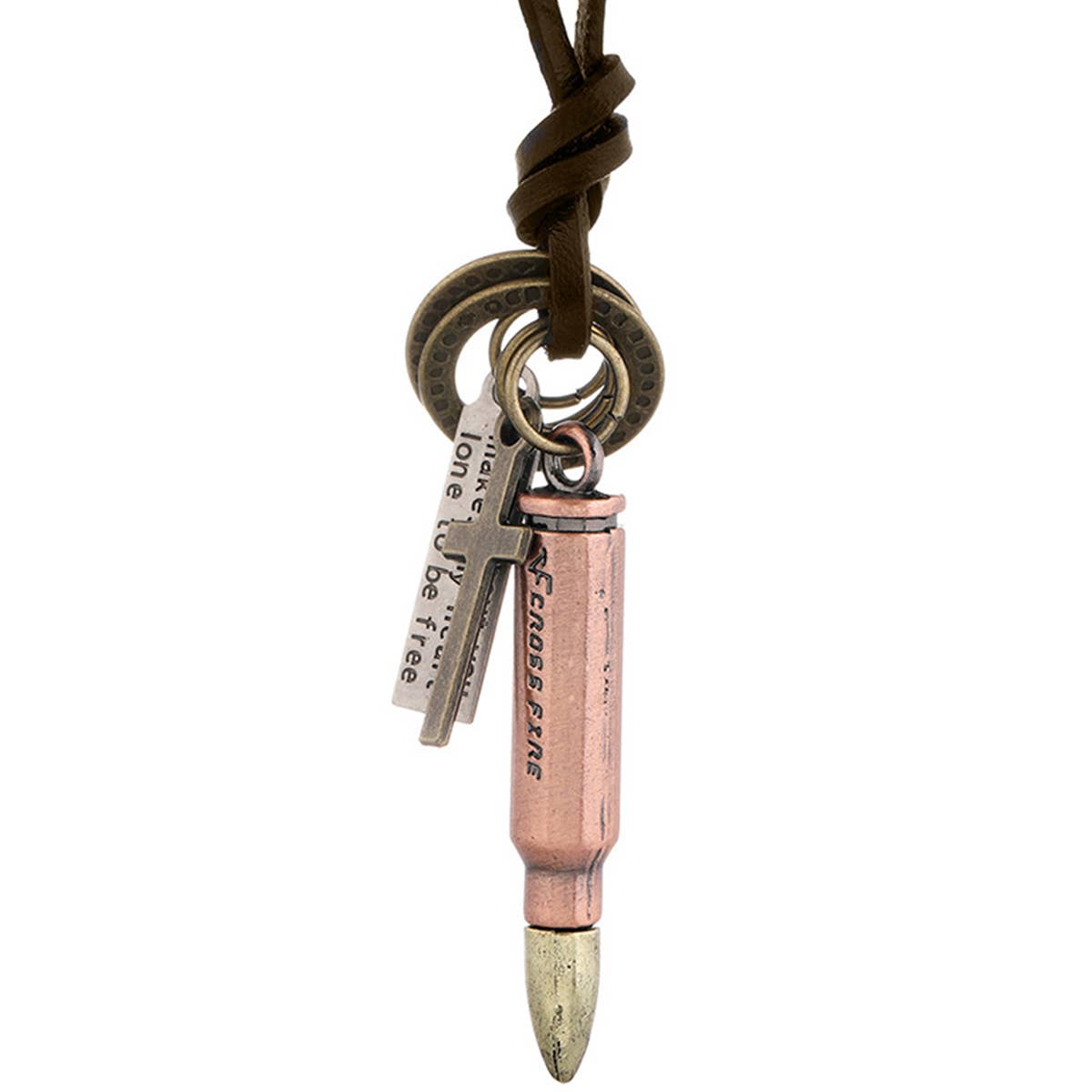 VINTAGE PUNK STYLE BULLETS NECKLACE