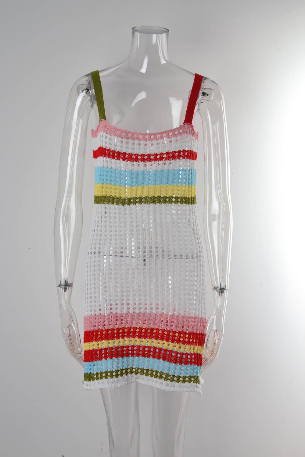 PATCHWORK BIKINI BEACH DRESS HALTER BLOUSE