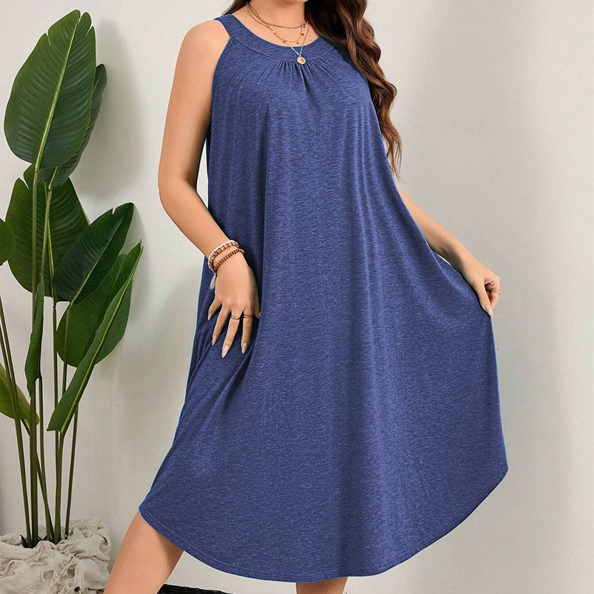 Elegant Sleeveless Beach Getaway Dress