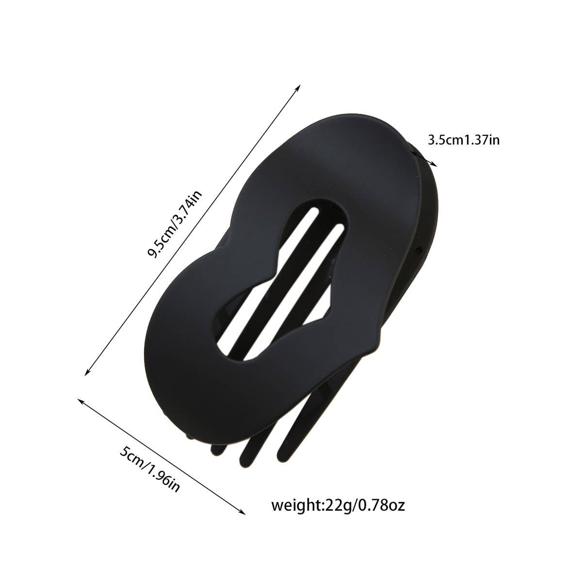 CWAHA07406_HEART DUCKBILL HAIR CLIP FOR WOMEN