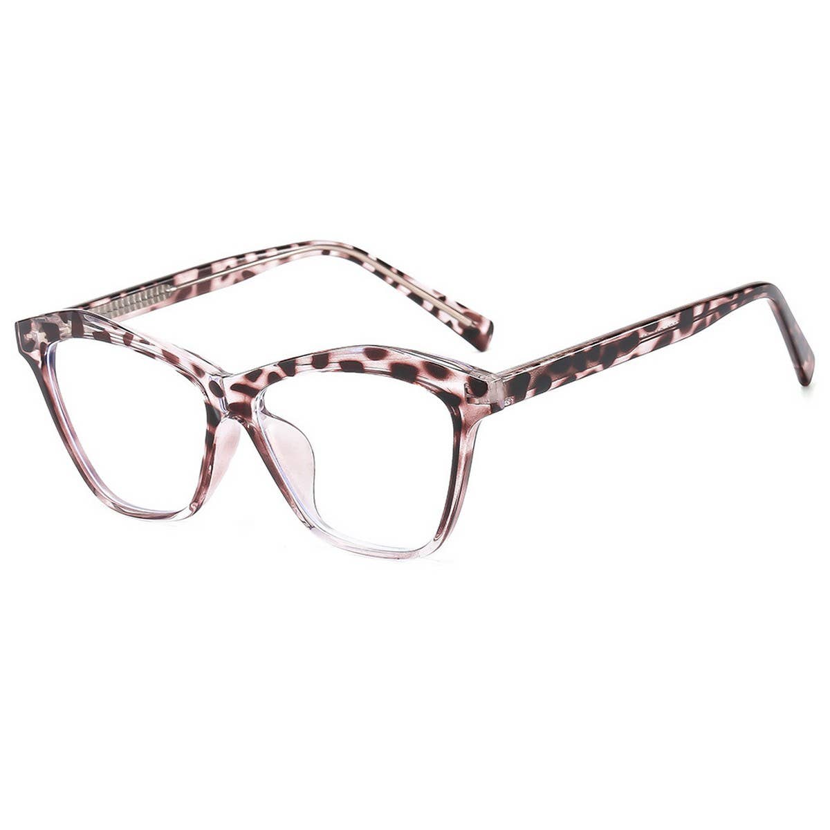 Fashion Colorblock Clip-On Temple Sunglasses Women_CWASG1171