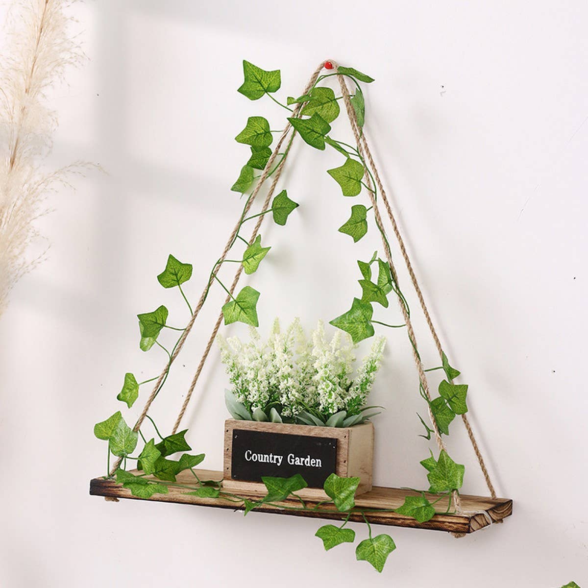 Ins Aesthetic Ivy LED Wall-Mounted Plant Rack_CWAJE05363