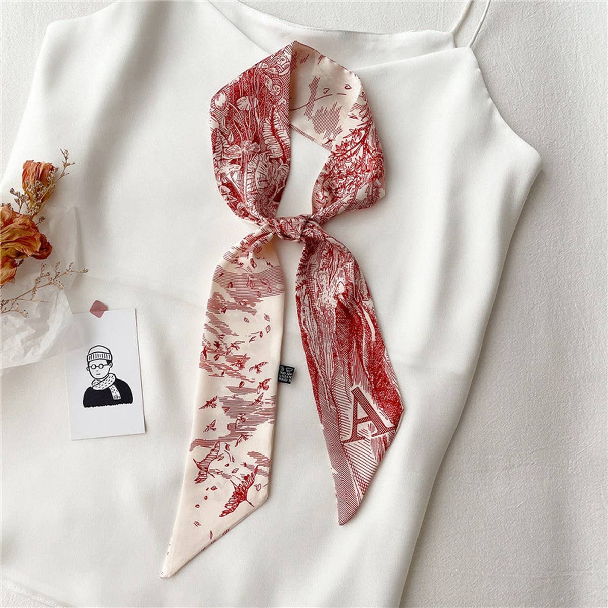 LETTER CREATIVE DOUBLE-LAYER HAIRBAND HEAD SCARF