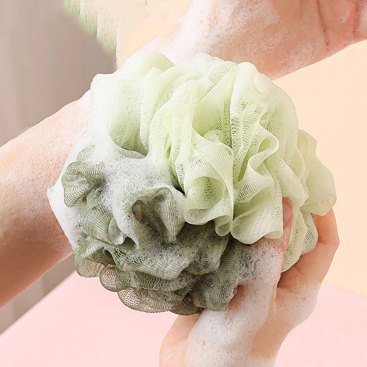 BATH POUF BATH BUBBLE BATH FLOWER BATH BALL_CWMM3342