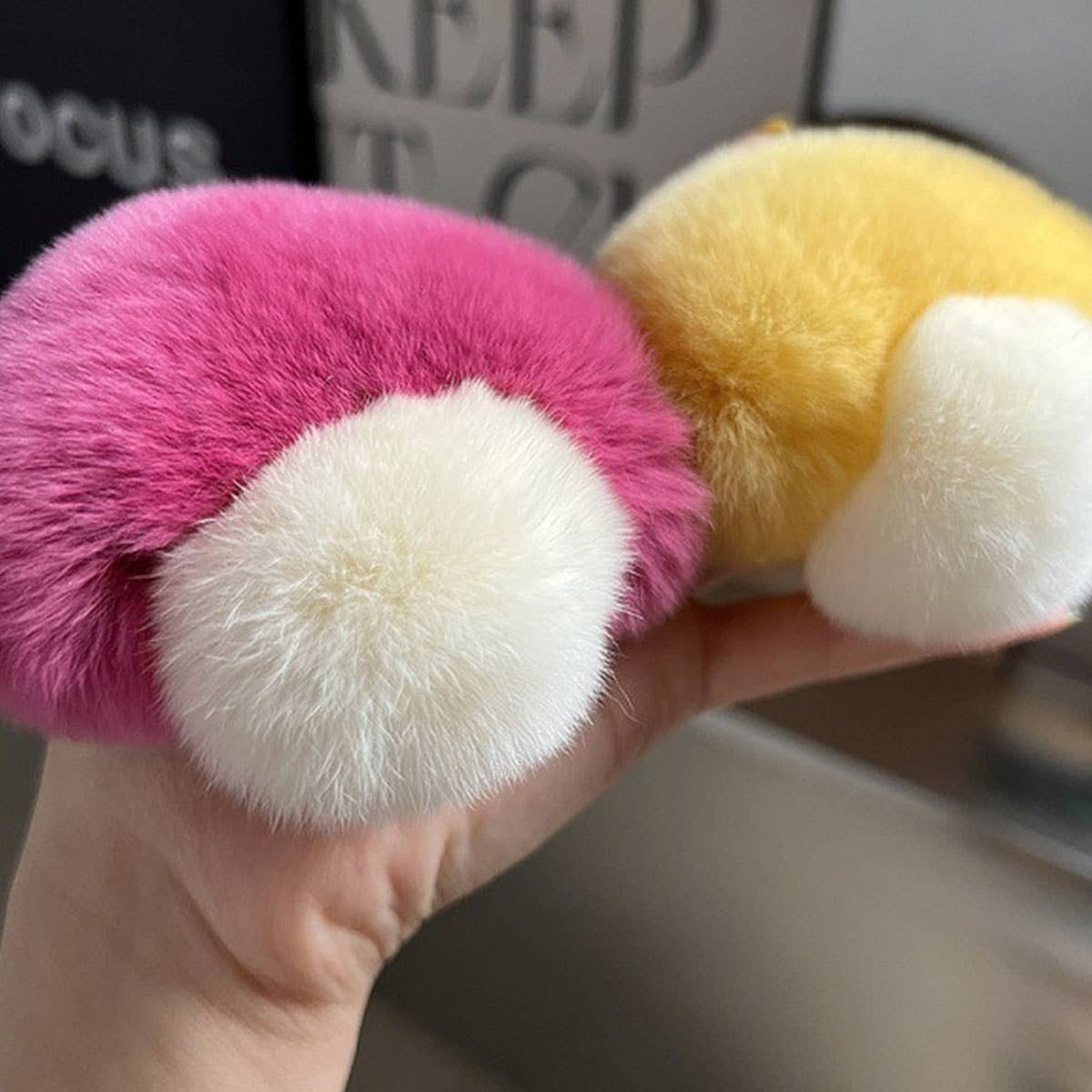 CUTE MUSHROOM KEYCHAIN PENDANT PLUSH ORNAMENT