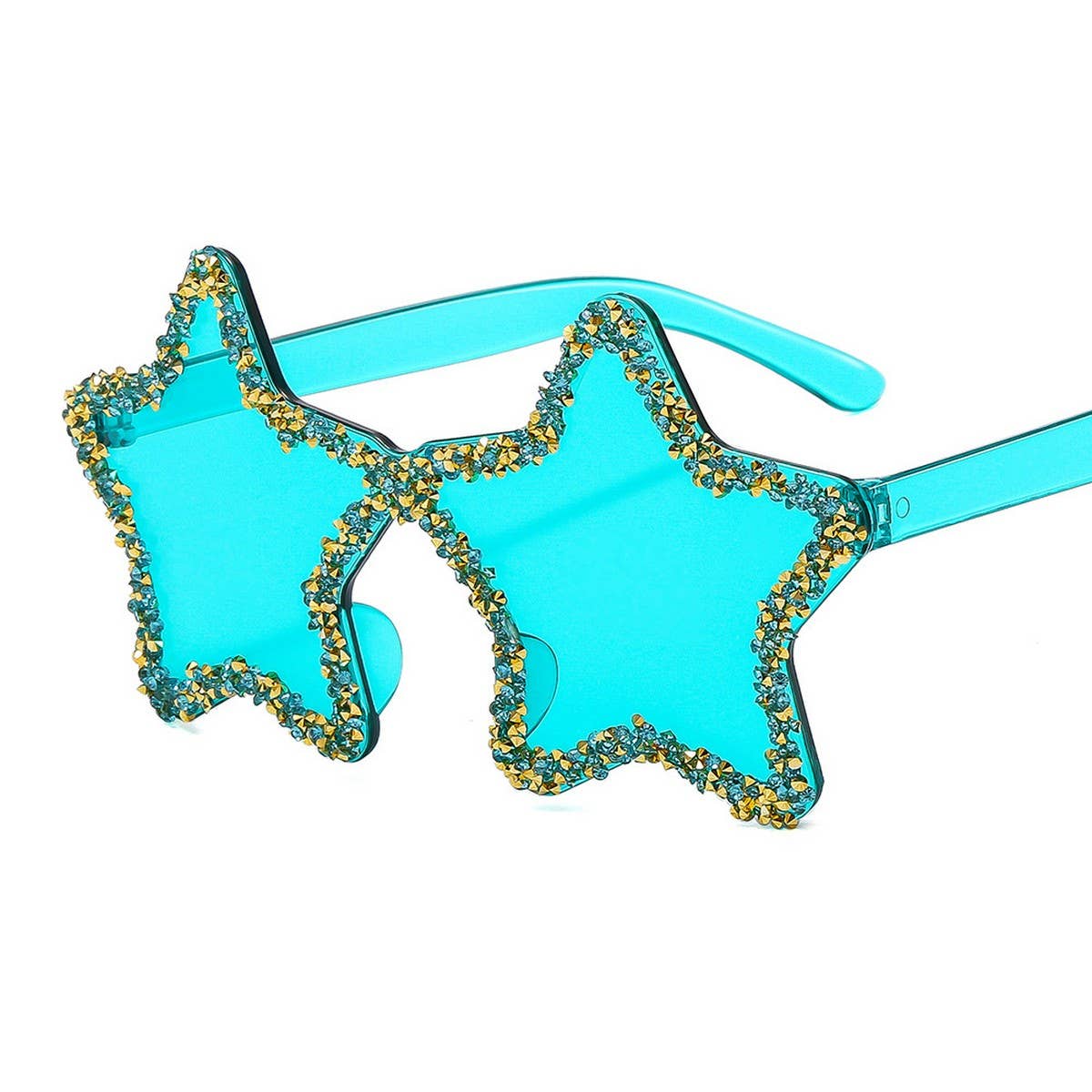 FRAMELESS HAND-PAINTED DIAMOND STAR SUNGLASSES