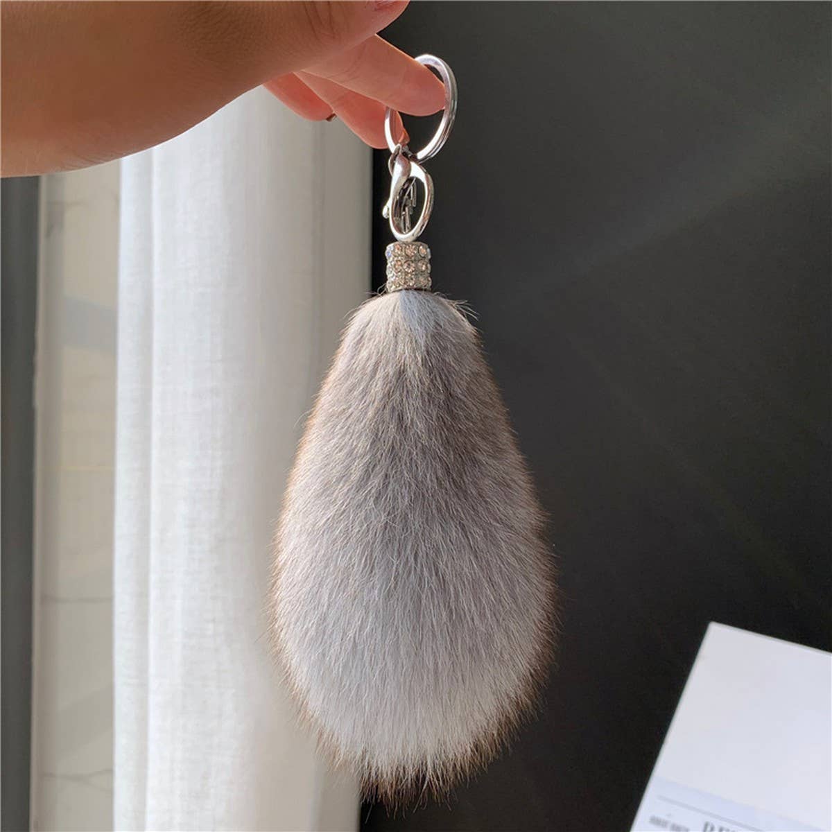CUTE FOX HAIR TAIL BABA CAR SPOON PACKAGE PACKAGE