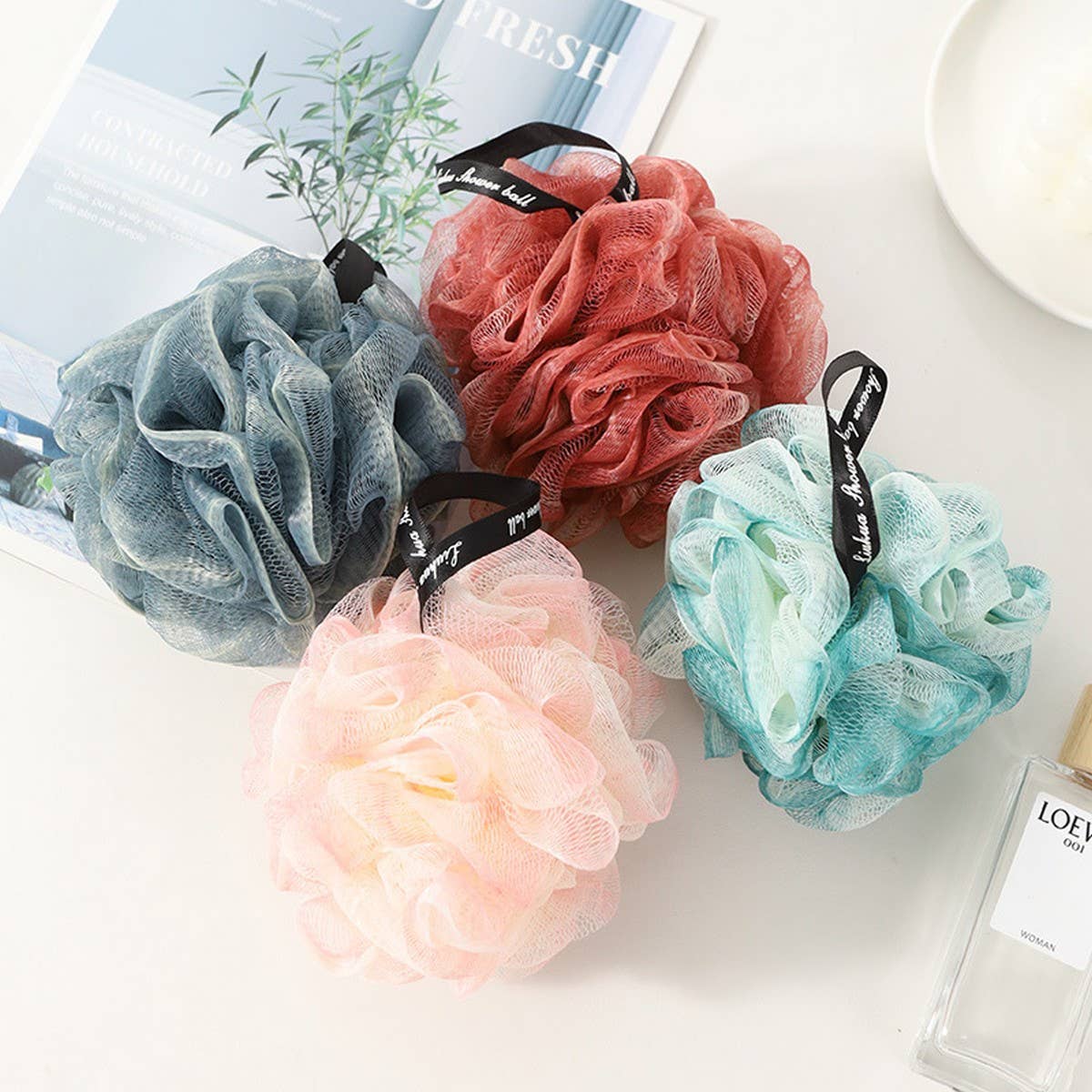 LARGE BATH POUF SUPER SOFT BATH POUF