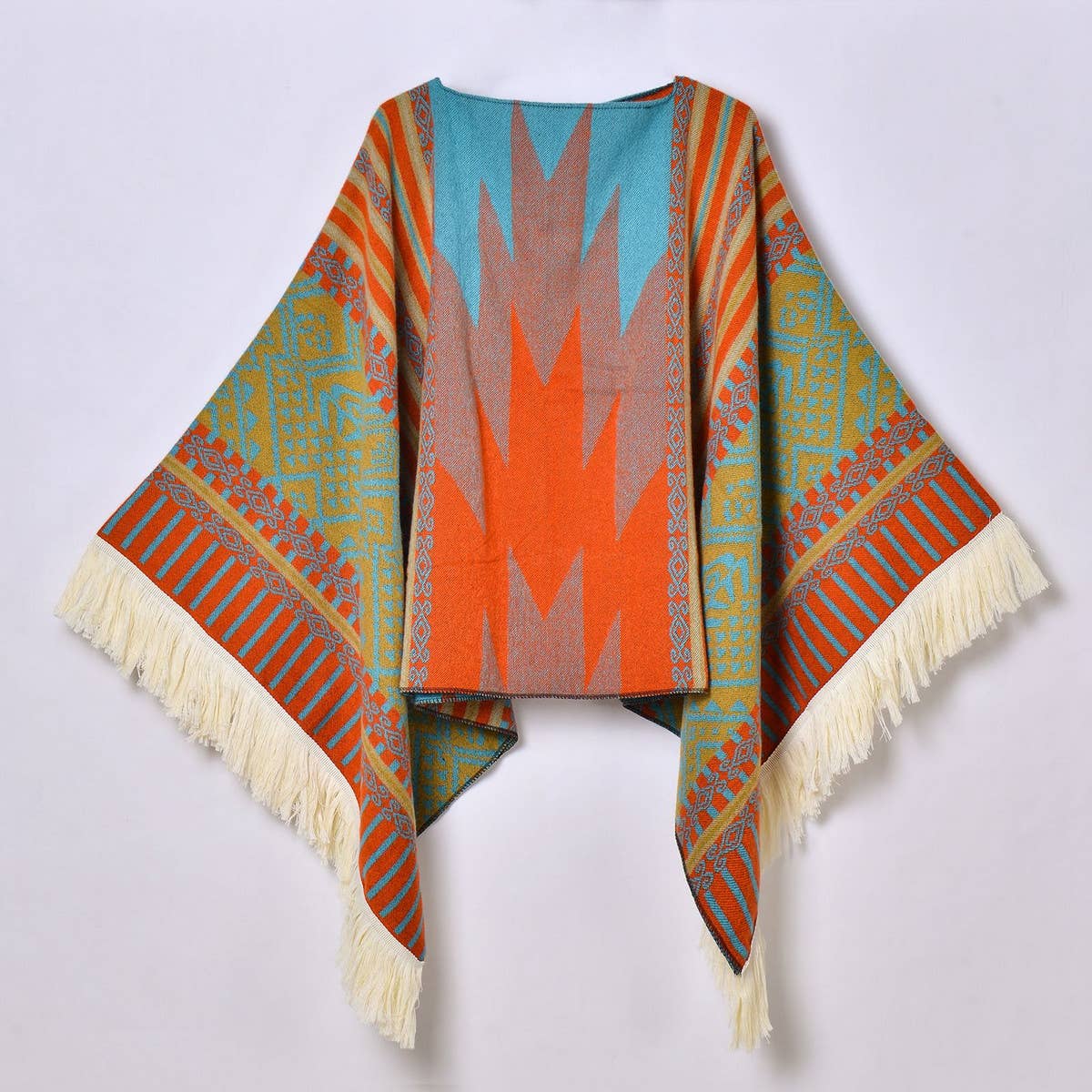 OUTDOOR WARM TASSEL JACQUARD SHAWL_CWASC0961